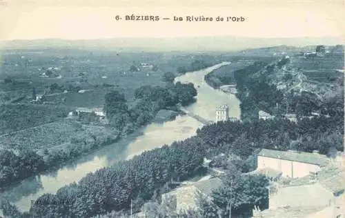 AK / Ansichtskarte  Beziers_34 Panorama Rivière de l'Orb