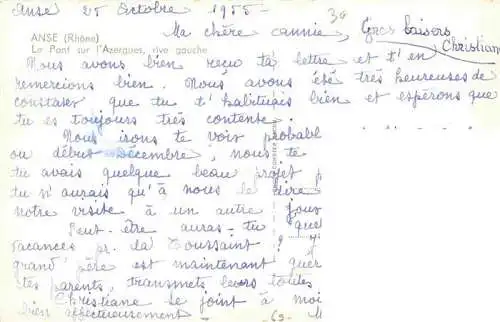 AK / Ansichtskarte  Anse_69_Rhone Pont sur l'Azergues rive gauche