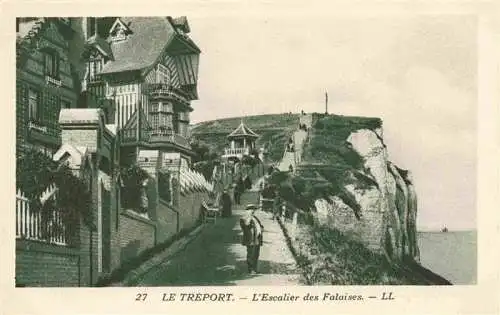 AK / Ansichtskarte  LE_TREPORT_76_Seine-Maritime Escalier des falaises