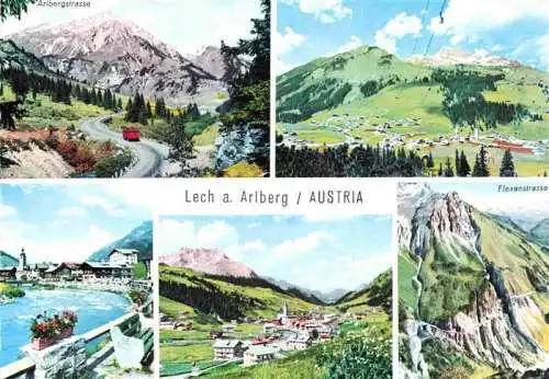 AK / Ansichtskarte 73968412 Lech_Vorarlberg_AT Arlbergstrase Lechpartie Panorama Flexenstrasse