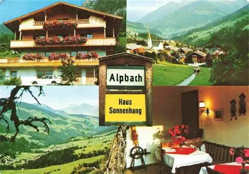 AK / Ansichtskarte 73968416 Alpbach_Tirol_AT Haus Sonnenhang Gaststube Panorama