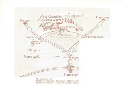 AK / Ansichtskarte 73968461 Walsrode_Lueneburger_Heide Waldgaststaette Eckernworth Speisesaal 