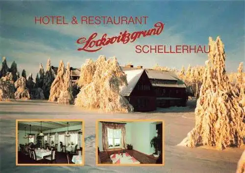 AK / Ansichtskarte 73968479 Schellerhau Hotel Restaurant Lockwitzgrund Gastraeume