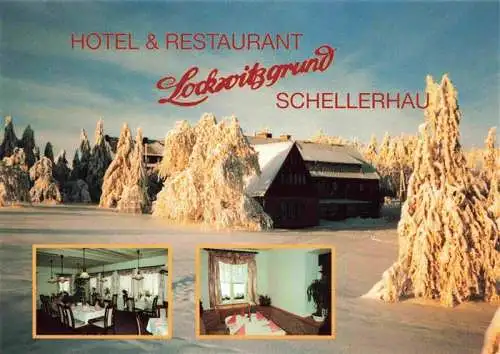 AK / Ansichtskarte  Schellerhau Hotel Restaurant Lockwitzgrund Gastraeume