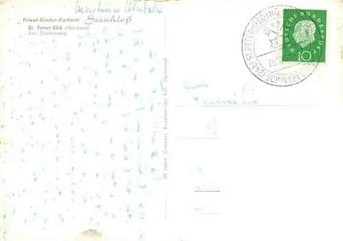 AK / Ansichtskarte  St_Peter_-Ording_Nordseebad Privat Kinder Kurheim Seeschloss