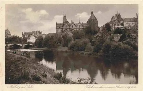 AK / Ansichtskarte  MARBURG__LAHN Blick vom neuen Dammweg aus Kupfertiefdruck