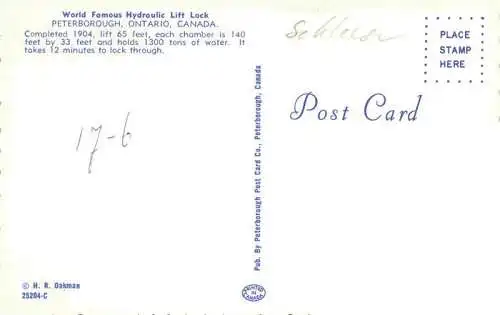 AK / Ansichtskarte 73968565 Peterborough_Ontario_Canada World famous Hydraulic Lift Lock on the Trent Canal System Kawartha Lakes Vacation Wonderland aerial view
