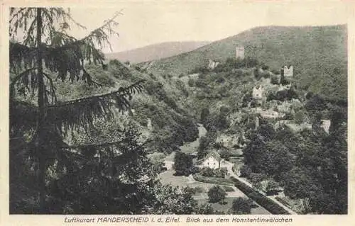 AK / Ansichtskarte  Manderscheid_Eifel Panorama Luftkurort Blick aus dem Konstantinwaeldchen