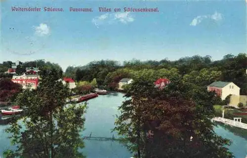 AK / Ansichtskarte  Woltersdorf_Erkner_Brandenburg Woltersdorfer Schleuse Villen am Kanal