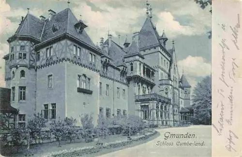 AK / Ansichtskarte  Gmunden_Traunsee_Salzkammergut_Oberoesterreich_AT Schloss Cumberland