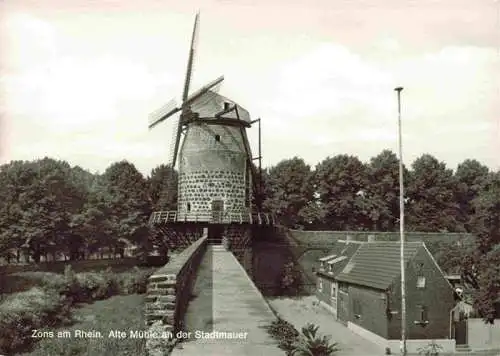 AK / Ansichtskarte 73968630 Zons_Rhein Alte Muehle an der Stadtmauer