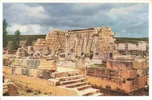 AK / Ansichtskarte 73968737 Capernaum_Kafarnaum_Israel Ruins of the ancient Synagogue