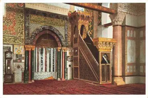 AK / Ansichtskarte  Jerusalem__Yerushalayim_Israel Prayer-niche and pulpit in the Aksá Mosque