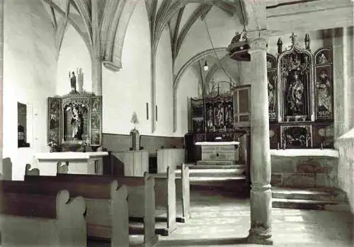 AK / Ansichtskarte  ROTHENBURG___TAUBER Chor der Schaeferkirche St. Wolfgang Altare