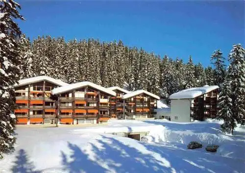AK / Ansichtskarte  AROSA_GR Feriensiedlung oberhalb des Obersees Winterlandschaft