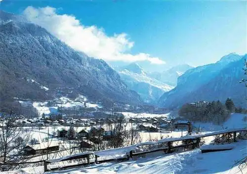 AK / Ansichtskarte  Wilderswil_Wilderswyl_BE Winterpanorama Berner Oberland Blick auf Eiger Moench und Jungrau Berner Alpen