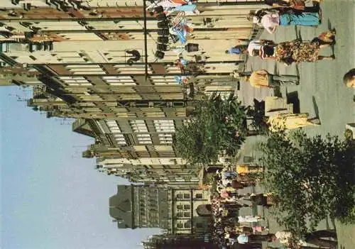 AK / Ansichtskarte  GDANSK_Danzig_PL Ulica Dluga Zlota Brama Wieza Wiezienne Strassenpartie Stadtzentrum