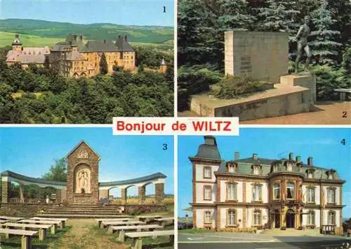 AK / Ansichtskarte 73968857 Wiltz_Luxembourg Château Monument aux Morts Monumente de Notre-Dame de Fatima Mairie