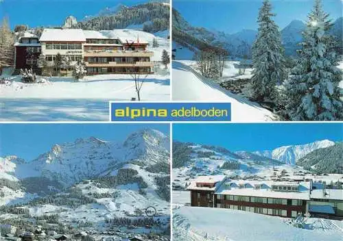 AK / Ansichtskarte  Adelboden_BE Hotel Alpina Winterlandschaft Berner Alpen