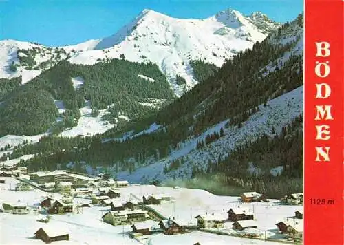AK / Ansichtskarte 73968876 Boedmen_Mittelberg_Vorarlberg_AT Winterpanorama Kleinwalsertal Blick gegen Hammerspitze