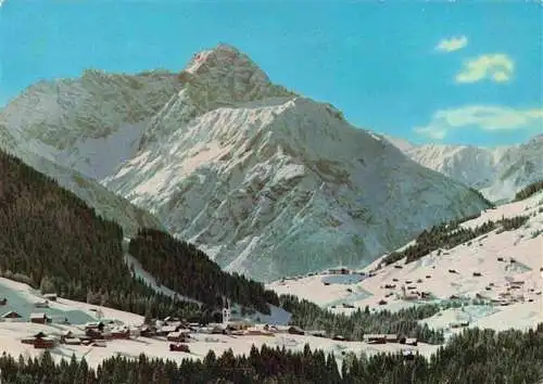 AK / Ansichtskarte 73968889 Riezlern_Kleinwalsertal_Vorarlberg Panorama mit Hirschegg Mittelberg Blick gegen Widderstein