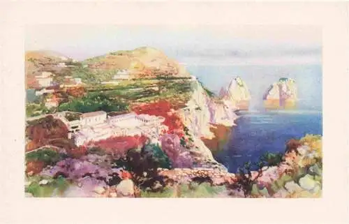 AK / Ansichtskarte  CAPRI_Golfo_di_Napoli_Campania_IT La Certosa e i Faraglioni