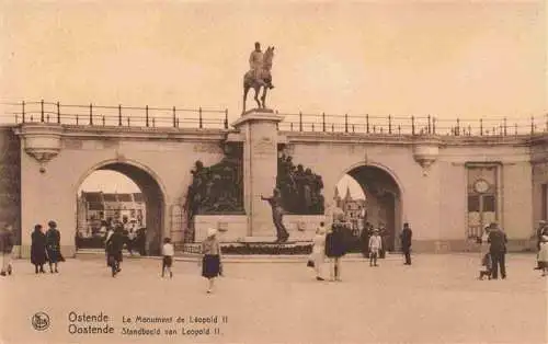 AK / Ansichtskarte 73968983 OSTENDE_Oostende_West-Vlaanderen_Belgie Le Monument de Leopold II