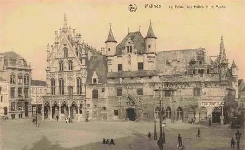 AK / Ansichtskarte  Malines_Mechelen_Flandre_Belgie La Poste les Halles et le Musee