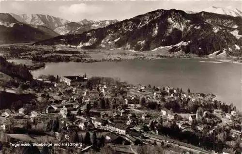 AK / Ansichtskarte 73968990 Tegernsee Blauberge und Hirschberg Fliegeraufnahme