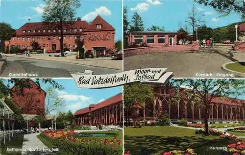 AK / Ansichtskarte  Bad_Salzdetfurth Kurmittelhaus Kurpark Eingang Salinen und Konzertgarten