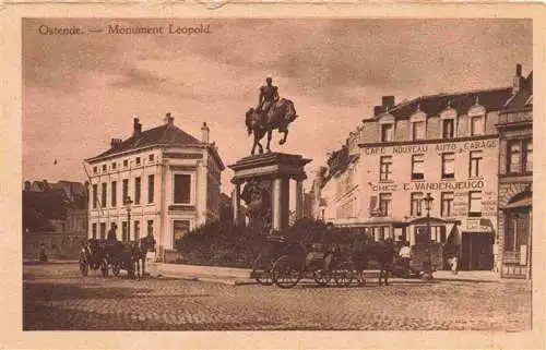 AK / Ansichtskarte  OSTENDE_Oostende_West-Vlaanderen_Belgie Monument Leopold