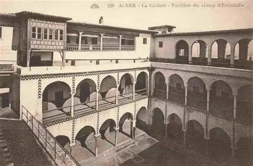 AK / Ansichtskarte  ALGER_Algier_Algerie La Casbah Pavillon du Coup d'Eventail