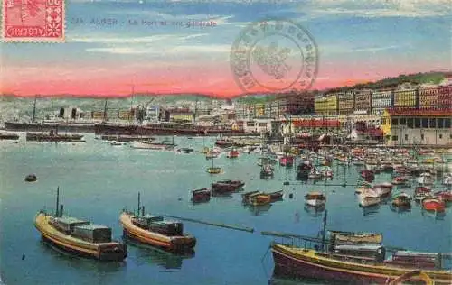 AK / Ansichtskarte  ALGER_Algier_Algerie Le Port et vue generale