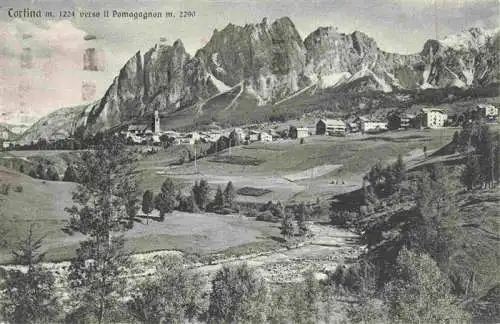 AK / Ansichtskarte  Cortina_d_Ampezzo_IT verso il Pamagagnon