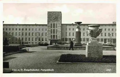 AK / Ansichtskarte 73969158 LINZ_DONAU_AT Hauptbahnhof Postgebaeude