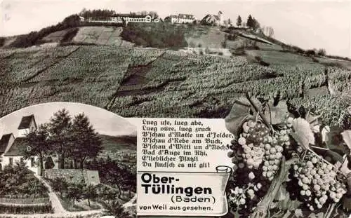 AK / Ansichtskarte 73969159 Obertuellingen_Loerrach Panorama mit Kirche