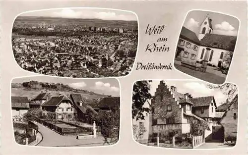 AK / Ansichtskarte  Weil_am_Rhein Panorama Kirche Ortspartien