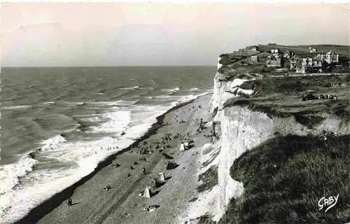 AK / Ansichtskarte  Mesnil-Val_Criel-sur-Mer_76_Seine-Maritime La Falaise et la Plage