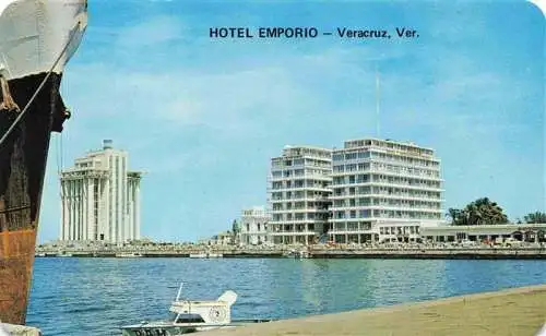 AK / Ansichtskarte 73969211 Veracruz_Mexico Hotel Emporio y el Malecon desde los Muelles