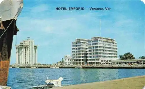 AK / Ansichtskarte  Veracruz_Mexico Hotel Emporio y el Malecon desde los Muelles