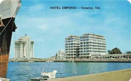 AK / Ansichtskarte 73969212 Veracruz_Mexico Hotel Emporio y el Malecon desde los Muelles