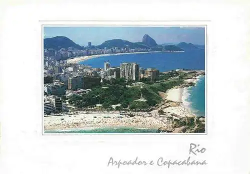 AK / Ansichtskarte  RIO_DE_JANEIRO_Brazil Praia do Arpoador e ao fundo Copacabana