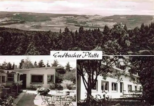 AK / Ansichtskarte 73969265 Hartenrod_Bad_Endbach_Marburg-Biedenkopf Panorama Waldgaststaette Endbacher Platte Terrasse