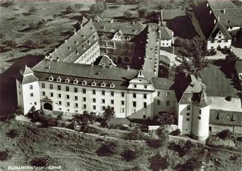 AK / Ansichtskarte  Ellwangen_Jagst Schloss Fliegeraufnahme