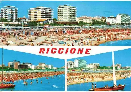 AK / Ansichtskarte  Riccione_Rimini_IT Panorama Strand Hotels