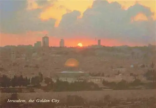 AK / Ansichtskarte 73969348 Jerusalem__Yerushalayim_Israel The Golden City seen from Mount of Olives sunset