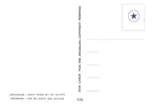 AK / Ansichtskarte  Jerusalem__Yerushalayim_Israel The Golden City seen from Mount of Olives sunset