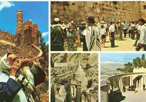 AK / Ansichtskarte 73969355 Jerusalem__Yerushalayim_Israel Teilansichten Grabkirche Klagemauer