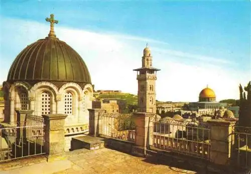 AK / Ansichtskarte  Jerusalem__Yerushalayim_Israel Chapel of Ecco Homo Minaret Dome of the Rock