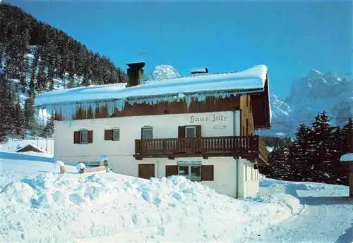 AK / Ansichtskarte  Prags Gaestehaus Haus Zilly Winterlandschaft Dolomiten